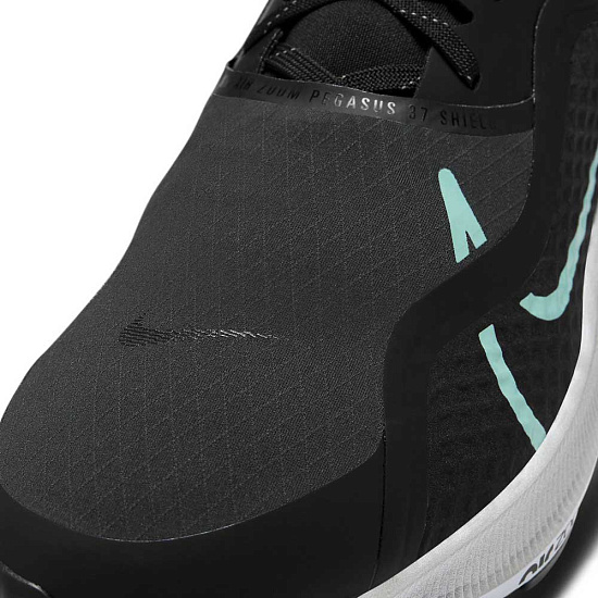 Кроссовки женские Nike Air Zoom Pegasus 37 Shield Black/Dark Smoke Grey/Obsidian Mist/Aurora Green - Фото 2 большая
