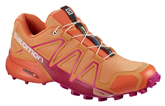 Кроссовки женские Salomon Speedcross 4 bird of paradise/nasturtium/pink yarrow - Фото 1 большая