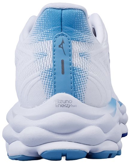 Кроссовки женские Mizuno Wave Sky 8 White/Laser Blue/Mugen Blue - Фото 3 большая