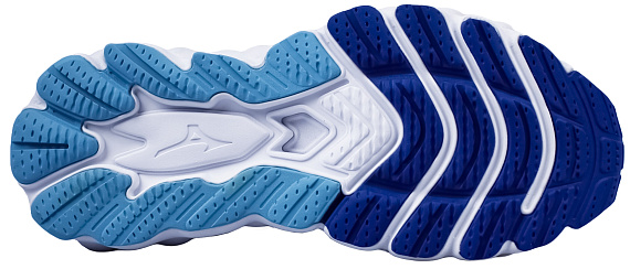 Кроссовки женские Mizuno Wave Sky 8 White/Laser Blue/Mugen Blue - Фото 4 большая