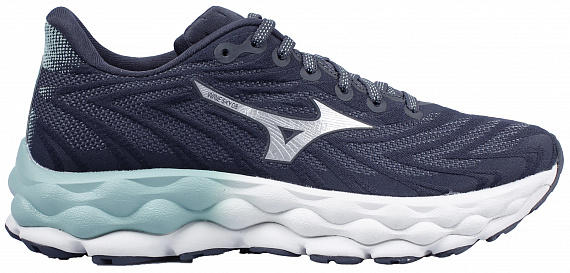 Кроссовки женские Mizuno Wave Sky 8 India Ink/Neo Silver/Dusty Jad - Фото 1 большая