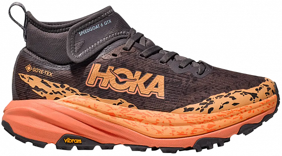 Кроссовки женские Hoka Speedgoat 6 Mid Gtx Galaxy/Guava - Фото 1 большая