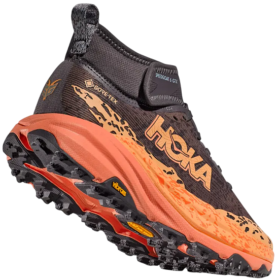 Кроссовки женские Hoka Speedgoat 6 Mid Gtx Galaxy/Guava - Фото 4 большая
