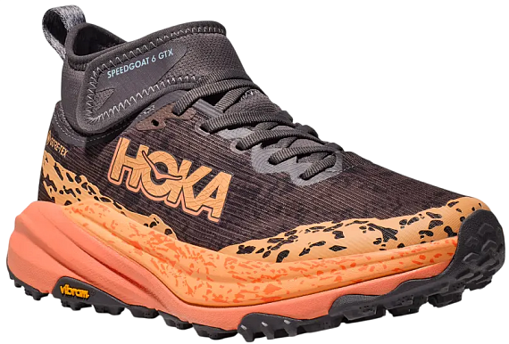Кроссовки женские Hoka Speedgoat 6 Mid Gtx Galaxy/Guava - Фото 6 большая