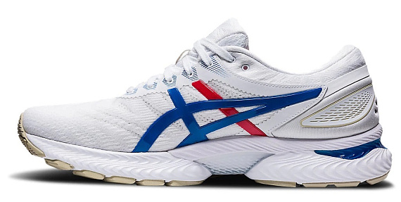 Кроссовки женские ASICS GEL-Nimbus 22 White/Electric Blue - Фото 6 большая