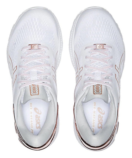 Кроссовки женские ASICS GEL-Kayano 26 Platinum White/Rose Gold - Фото 3 большая