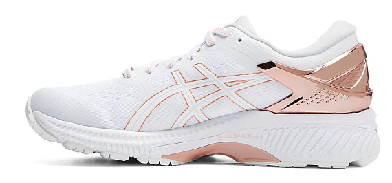 Кроссовки женские ASICS GEL-Kayano 26 Platinum White/Rose Gold - Фото 5 большая