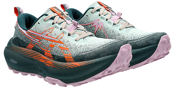 Кроссовки женские ASICS Trabuco Max 4 Cold Moss/Nova Orange - Фото 8 большая