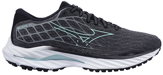 Кроссовки женские Mizuno Wave Inspire 20 Iron Gate/Dusty Jade Green/Bla - Фото 1 большая