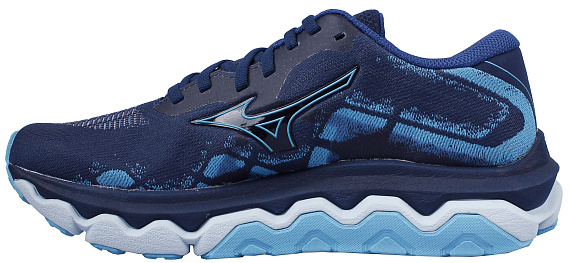 Кроссовки женские Mizuno Wave Horizon 7 Pageant Blue/Mercury Blue/Plei - Фото 2 большая