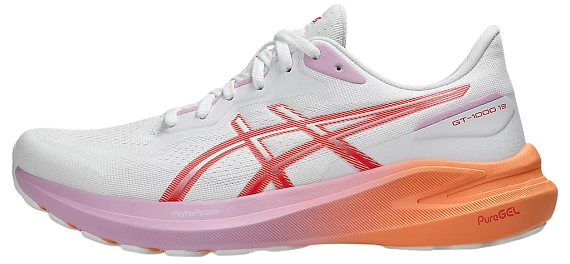 Кроссовки женские ASICS Gt-1000 13 White/Coral Reef - Фото 2 большая