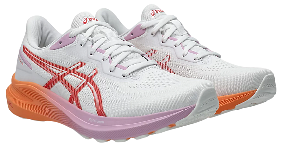 Кроссовки женские ASICS Gt-1000 13 White/Coral Reef - Фото 8 большая