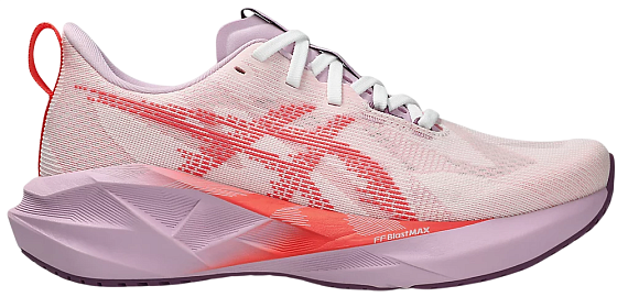 Кроссовки женские ASICS Novablast 5 White/Coral Reef - Фото 1 большая