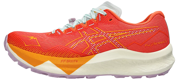 Кроссовки женские ASICS Fujispeed 3 Nova Orange/Light Ube - Фото 2 большая