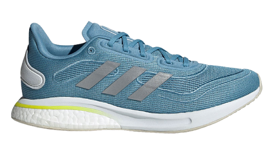 Кроссовки женские Adidas Supernova Hazy Blue/Halo Blue/Acid Yellow - Фото 1 большая