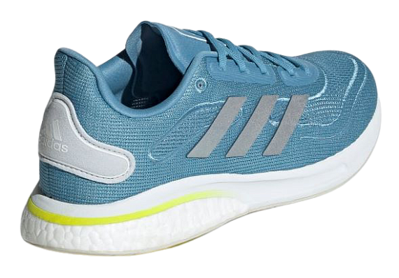 Кроссовки женские Adidas Supernova Hazy Blue/Halo Blue/Acid Yellow - Фото 6 большая