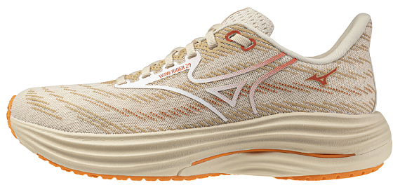 Кроссовки женские Mizuno Wave Rider 29 Summer Sand/White/Autumn Sunse - Фото 2 большая