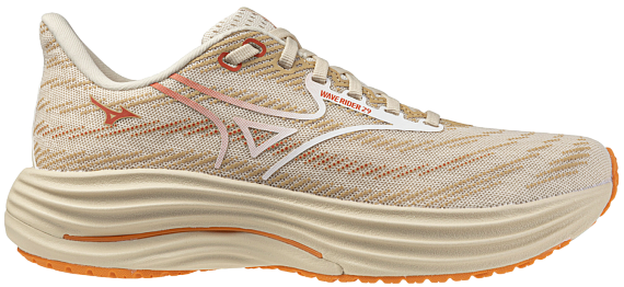 Кроссовки женские Mizuno Wave Rider 29 Summer Sand/White/Autumn Sunse - Фото 1 большая