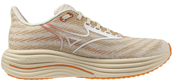 Кроссовки женские Mizuno Wave Rider 29 Summer Sand/White/Autumn Sunse - Фото 3 большая