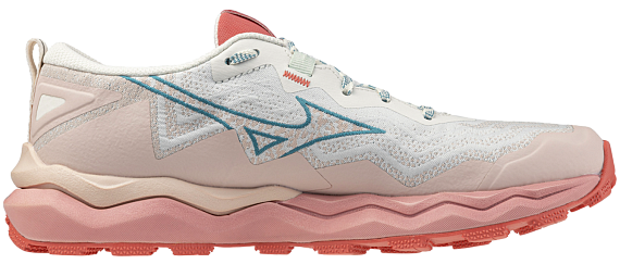 Кроссовки женские Mizuno Wave Daichi 9 Peach Whip/Larkspur/Faded Rode - Фото 4 большая