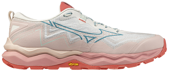 Кроссовки женские Mizuno Wave Daichi 9 Peach Whip/Larkspur/Faded Rode - Фото 1 большая