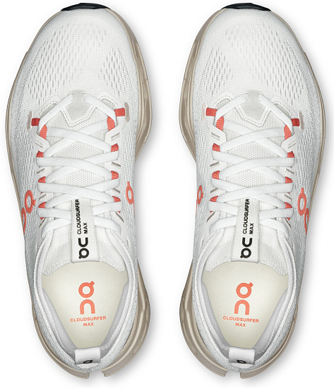Кроссовки женские On Cloudsurfer Max Ivory/Salmon - Фото 2 большая