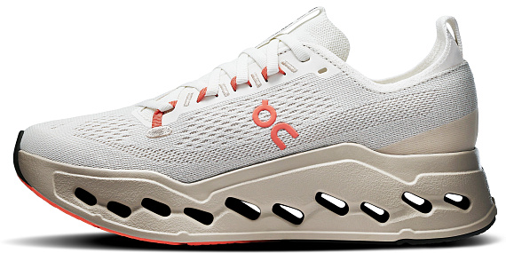 Кроссовки женские On Cloudsurfer Max Ivory/Salmon - Фото 4 большая