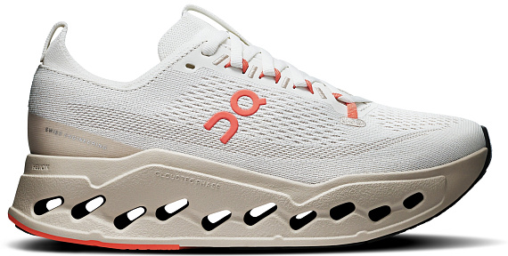 Кроссовки женские On Cloudsurfer Max Ivory/Salmon - Фото 1 большая