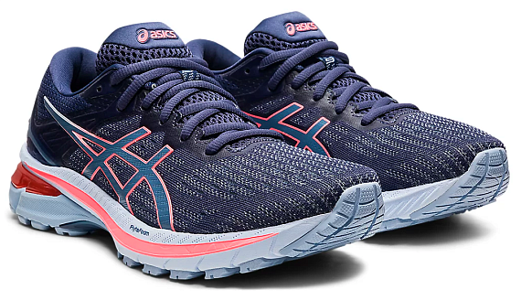 Кроссовки женские ASICS GT-2000 9 Thunder Blue/Storm Blue - Фото 2 большая