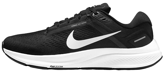 Кроссовки женские Nike Air Zoom Structure 24 Black/White - Фото 2 большая