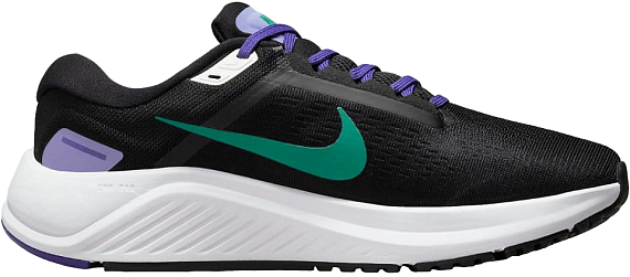 Кроссовки женские Nike Air Zoom Structure 24 Black/Neptune Green-Lapis-Light Thistle - Фото 2 большая