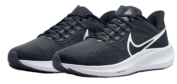 Кроссовки женские Nike Air Zoom Pegasus 39 Black/White-Dk Smoke Grey - Фото 3 большая