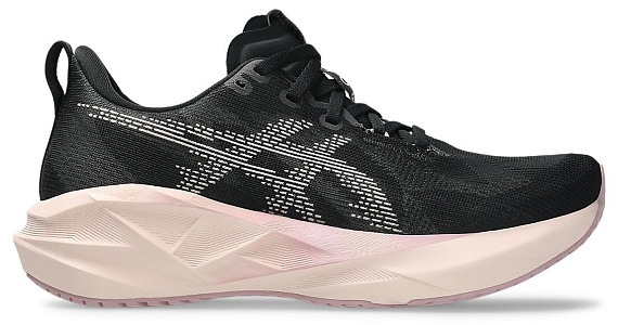 Кроссовки женские ASICS Novablast 5 Black/Pearl Pink - Фото 1 большая