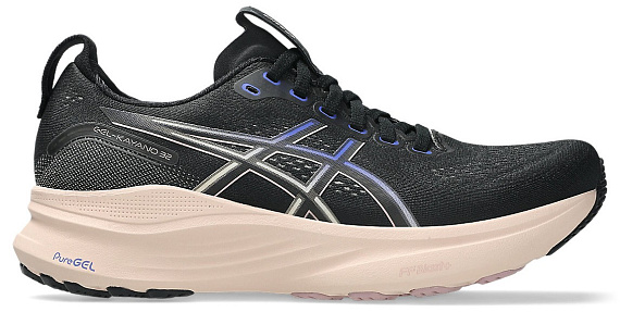 Кроссовки женские ASICS Gel-Kayano 32 Black/Pearl Pink - Фото 1 большая