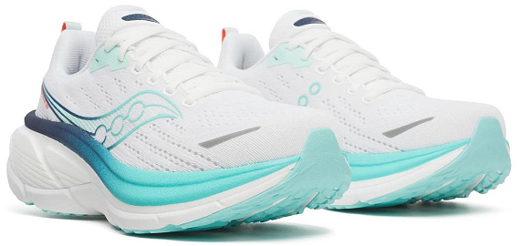 Кроссовки женские Saucony Hurricane 25 White/Navy - Фото 2 большая