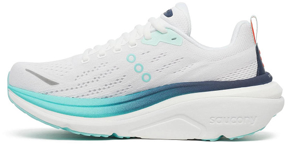 Кроссовки женские Saucony Hurricane 25 White/Navy - Фото 3 большая