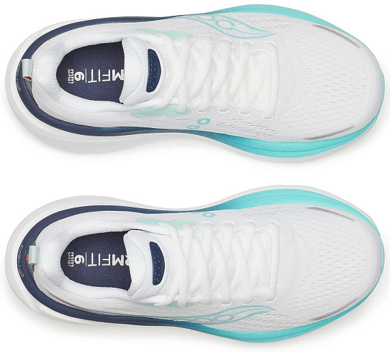 Кроссовки женские Saucony Hurricane 25 White/Navy - Фото 5 большая