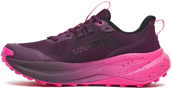 Кроссовки женские Saucony Xodus Ultra 4 Eggplant/Shock - Фото 5 большая
