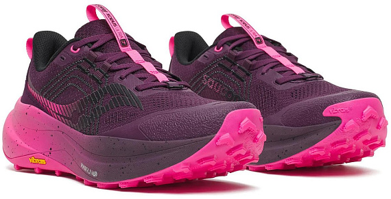 Кроссовки женские Saucony Xodus Ultra 4 Eggplant/Shock - Фото 6 большая
