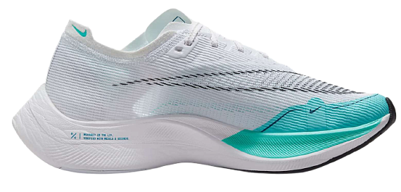 Кроссовки женские Nike ZoomX Vaporfly Next% 2 White/Black-Aurora Green-Washed Teal - Фото 3 большая