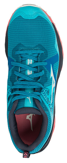 Кроссовки женские Mizuno Wave Mujin 7 (W) Гол/Бел/Син - Фото 2 большая