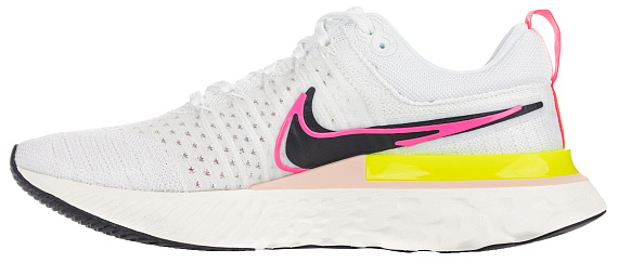 Кроссовки женские Nike React Infinity Run Flyknit 2 White/Sail/Pink Blast/Black - Фото 5 большая
