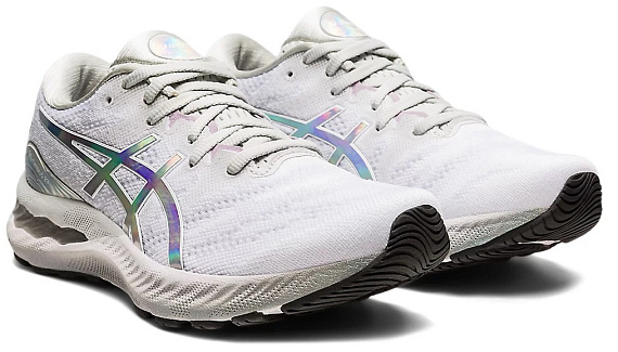 Кроссовки женские ASICS Gel-Nimbus 23 Platinum Glacier Gray/White - Фото 2 большая