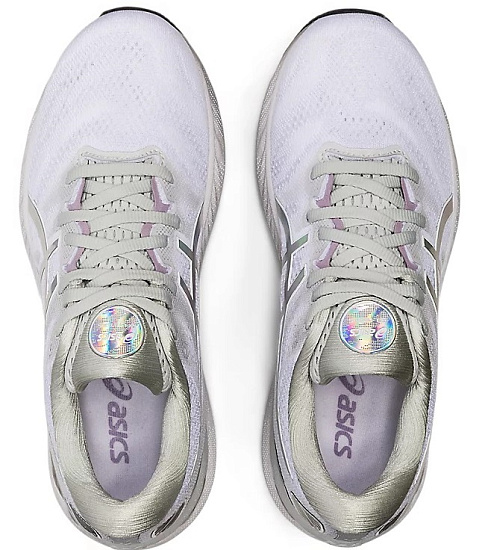 Кроссовки женские ASICS Gel-Nimbus 23 Platinum Glacier Gray/White - Фото 6 большая