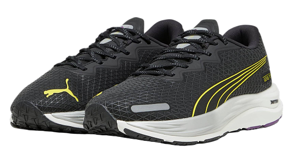 Кроссовки женские Puma Velocity Nitro 2 Gtx  Black/Purple Pop/Yellow Burst - Фото 4 большая