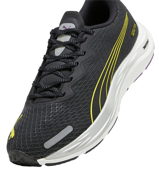 Кроссовки женские Puma Velocity Nitro 2 Gtx  Black/Purple Pop/Yellow Burst - Фото 9 большая