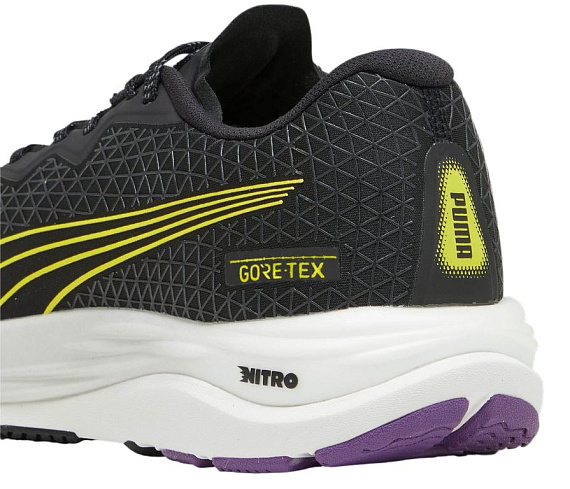 Кроссовки женские Puma Velocity Nitro 2 Gtx  Black/Purple Pop/Yellow Burst - Фото 10 большая