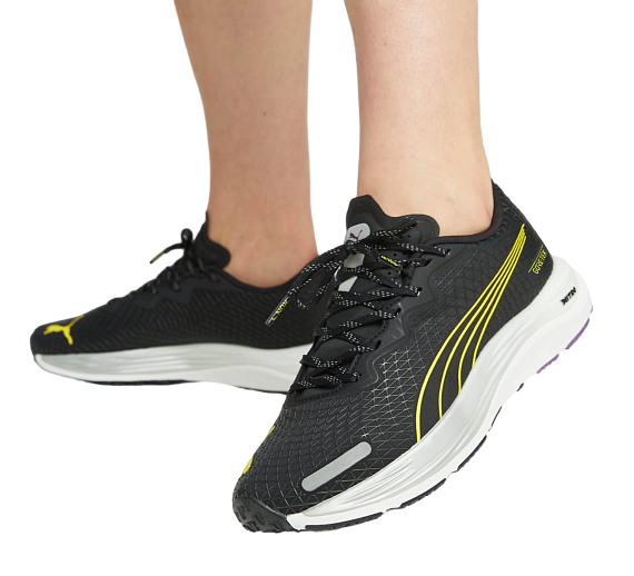Кроссовки женские Puma Velocity Nitro 2 Gtx  Black/Purple Pop/Yellow Burst - Фото 12 большая