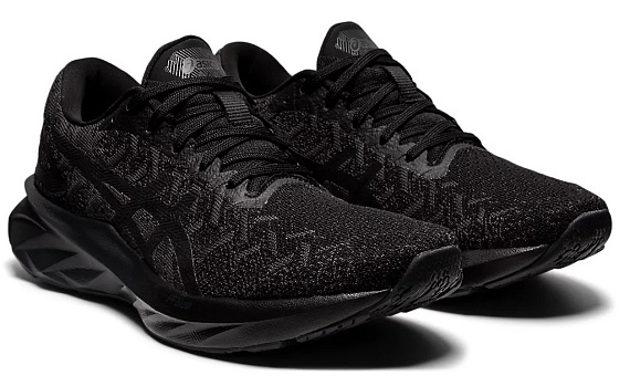 Кроссовки женские ASICS Dynablast Black/Graphite Grey - Фото 3 большая