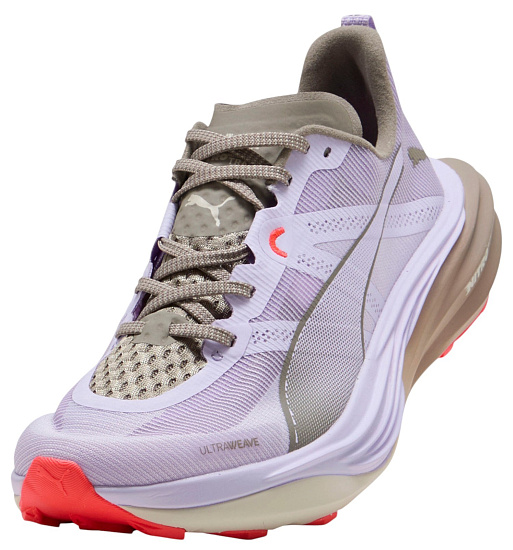 Кроссовки женские Puma Deviate Nitro Elite Trail Light Lavender/Mouse Gray - Фото 5 большая